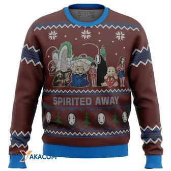 Studio Ghibli Spirited Away alt Custom Gift For Fan Anime Christmas Ugly Sweater | Favorety UK