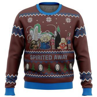 Studio Ghibli Spirited Away alt Ugly Christmas Sweater | Favorety