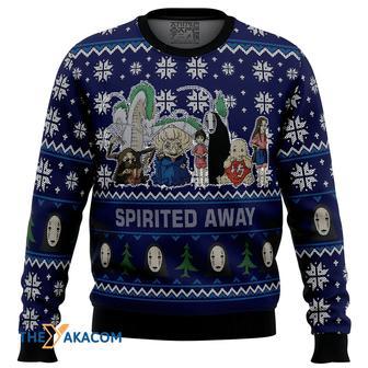 Studio Ghibli Spirited Away Squad Gift For Fan Anime Christmas Ugly Sweater | Favorety AU