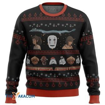 Studio Ghibli Spirited Custom Gift For Fan Anime Christmas Ugly Sweater | Favorety UK