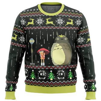 Studio Ghibli Totoro Rain Ugly Christmas Sweater | Favorety DE