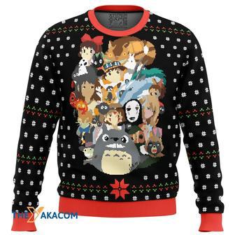 Studio Ghibli Xmas Main Miyazaki Custom Gift For Fan Anime Christmas Ugly Sweater | Favorety DE