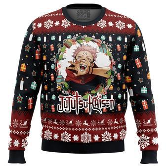 Sukuna Christmas Jujutsu Kaisen Ugly Christmas Sweater | Favorety CA