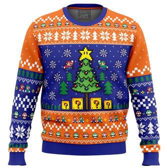 Super Bros Christmas Super Mario Bros. Ugly Christmas Sweater | Favorety UK