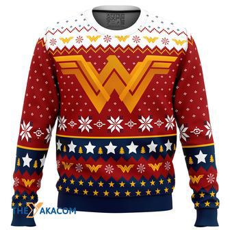 Super Heroes Wonder Woman Christmas Gift For Fan Anime Christmas Ugly Sweater | Favorety