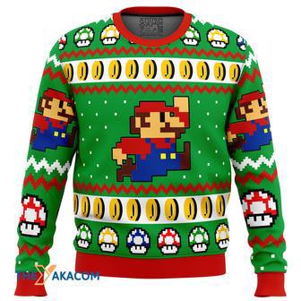 Super Mario Jump Gift For Fan Anime Christmas Ugly Sweater | Favorety DE