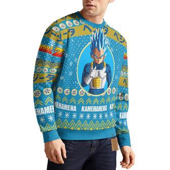 Super Saiyan Blue Dragon Ball Vegeta Ugly Christmas Sweater | Favorety DE