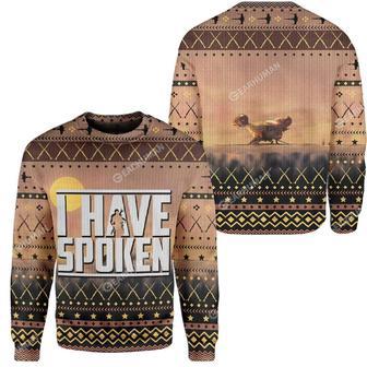 SW Mandalorian Christmas Sweater Mandalorian I Have Spoken Brown Ugly Sweater SW Ugly Sweater | Favorety