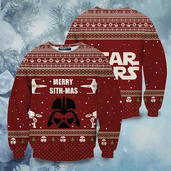 SW Sweater SW Merry Sithmas Christmas Pattern Red Ugly Sweater High Quality SW Ugly Sweater | Favorety AU