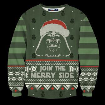 SW Ugly Sweater Join The Merry Side Sith Christmas Pattern Green Sweater Amazing SW Sweater | Favorety CA