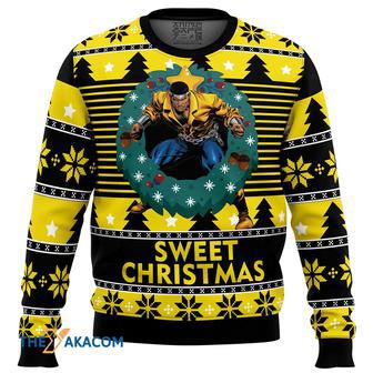 Sweet Christmas Luke Cage Gift For Fan Anime Christmas Ugly Sweater | Favorety CA