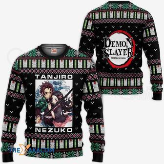 Tanjiro And Nezuko Kimetsu Gift For Fan Anime Christmas Ugly Sweater | Favorety