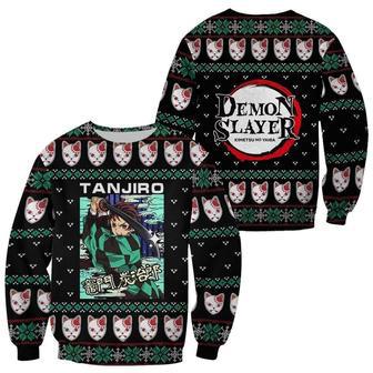 Tanjiro Kamado Ugly Christmas Sweater Kimetsu Anime Xmas Custom Clothes | Favorety CA