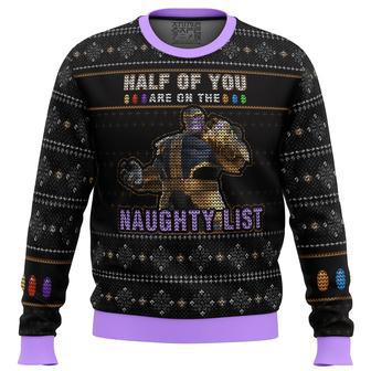 Thanos Naughty List Ugly Christmas Sweater | Favorety UK