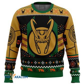 The Christmas Variant Loki Gift For Fan Anime Christmas Ugly Sweater | Favorety AU