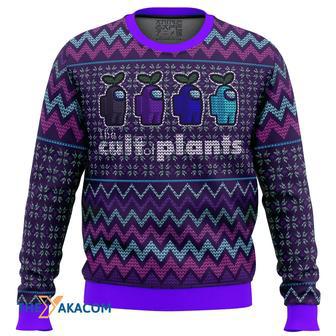 The Cult of Plants Among Us Custom Gift For Fan Anime Christmas Ugly Sweater | Favorety UK