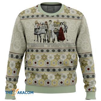 The Elite Team Steins Gate Gift For Fan Anime Christmas Ugly Sweater | Favorety