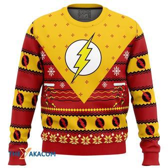 The Flash Custom Gift For Fan Anime Christmas Ugly Sweater | Favorety