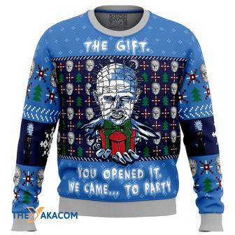 The Gift Hellraiser Gift For Fan Anime Christmas Ugly Sweater | Favorety