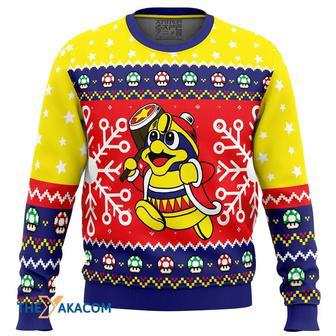 The King Super Mario Bros. Custom Gift For Fan Anime Christmas Ugly Sweater | Favorety DE