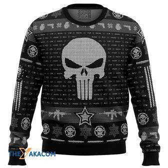 The Punisher Gift For Fan Anime Christmas Ugly Sweater | Favorety AU