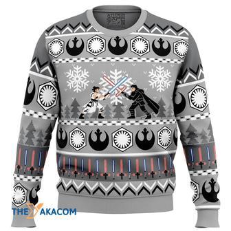 The Rise Of The Holidays Star Wars Gift For Fan Anime Christmas Ugly Sweater | Favorety DE