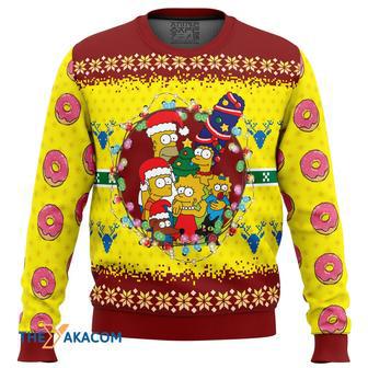 The Simpsons Custom Gift For Fan Anime Christmas Ugly Sweater | Favorety DE