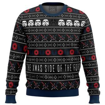 The Xmas Side Of The Force Star Wars Ugly Christmas Sweater | Favorety