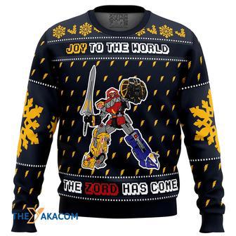 The Zord Has Come Power Rangers Gift For Fan Anime Christmas Ugly Sweater | Favorety