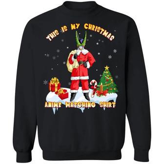 This Is My Christmas Anime Watching Shirt Cell Of Dragon Ball Sweatshirt All Day Tee | Favorety UK