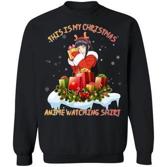 This Is My Christmas Anime Watching Shirt Hinata of Naruto Sweatshirt All Day Tee | Favorety AU