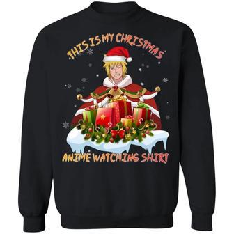 This Is My Christmas Anime Watching Shirt Minato of Naruto Sweatshirt All Day Tee | Favorety CA