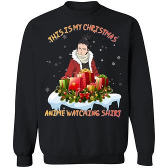 This Is My Christmas Anime Watching Shirt Shikamaru of Naruto Sweatshirt All Day Tee | Favorety AU