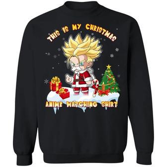 This Is My Christmas Anime Watching Shirt Trunks Of Dragon Ball Sweatshirt All Day Tee | Favorety