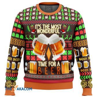 Time for a Beer Gift For Fan Anime Christmas Ugly Sweater | Favorety AU