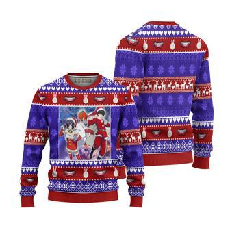 Tokyo Ghoul Ugly Christmas Sweater Kaneki x Touka Custom Anime Knitted Sweatshirt | Favorety