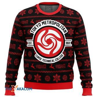 Tokyo Metropolitan Jujutsu Kaisen Custom Gift For Fan Anime Christmas Ugly Sweater | Favorety