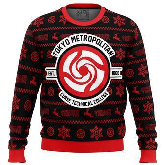 Tokyo Metropolitan Jujutsu Kaisen Ugly Christmas Sweater | Favorety