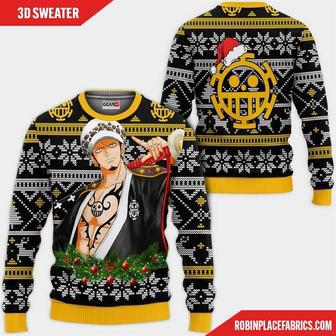 Trafalgar Law Ugly Christmas Sweater Custom Wano One Piece Anime Xmas Gifts | Favorety