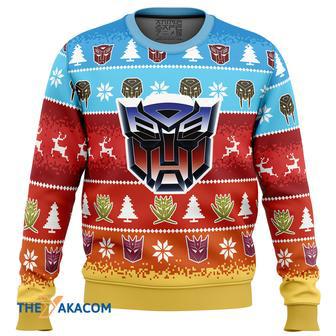 Transformers Gift For Fan Anime Christmas Ugly Sweater | Favorety UK