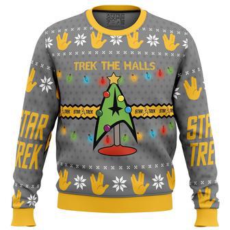 Trek The Halls Star Trek Ugly Christmas Sweater | Favorety CA