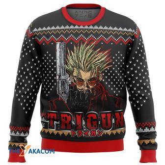 Trigun Vash Emblem Gift For Fan Anime Christmas Ugly Sweater | Favorety