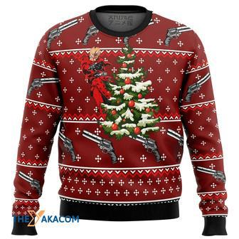 Trigun Vash Gift For Fan Anime Christmas Ugly Sweater | Favorety DE