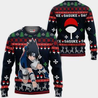 Uchiha Sasuke Christmas Sweater Custom Naruto Anime Xmas Gifts | Favorety