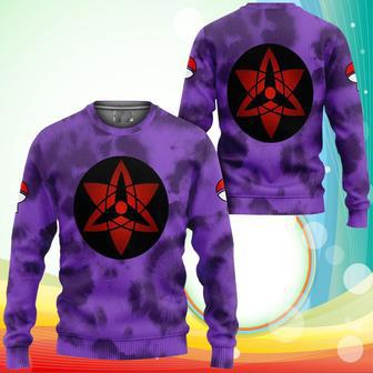 Uchiha Sasuke Sharingan Mangekyo Eyes Sweatshirt Anime Naruto Merch | Favorety