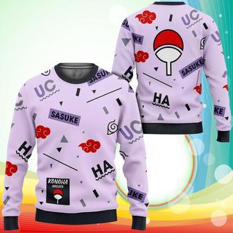 Uchiha Sasuke Sweatshirt Symbols Anime Merch Stores | Favorety UK