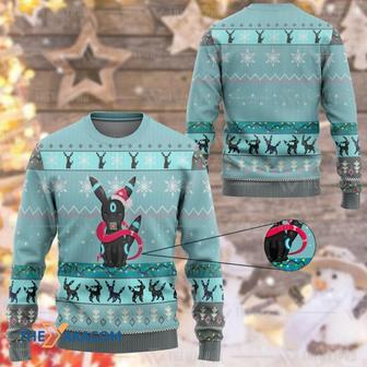 Umbreon Pokemon Manga Anime Gift Ugly Christmas Sweater | Favorety