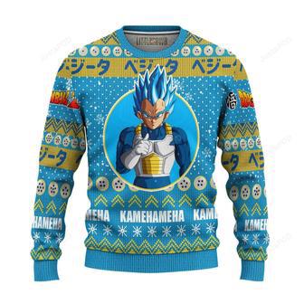 Vegeta Anime Dragon Ball Z For Unisex Ugly Christmas Sweater | Favorety AU