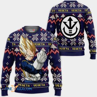 Vegeta Super Saiyan Anime Dragon Ball Custom Gift For Fan Anime Christmas Ugly Sweater | Favorety UK