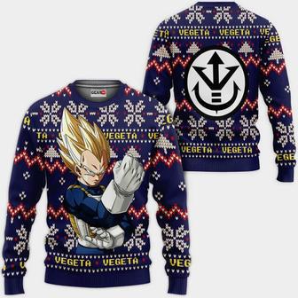 Vegeta Super Saiyan Christmas Sweater Custom Anime Dragon Ball Xmas Gifts | Favorety UK